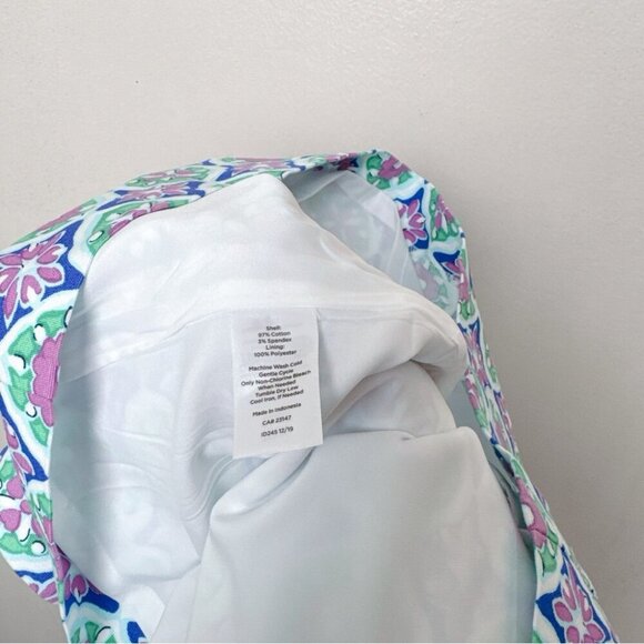 Talbots Womens Petite 8P Canvas A-Line Skirt in Medallion - Picture 7 of 10